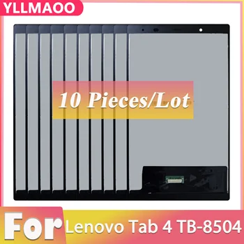 10 ШТ. Для Lenovo Tab 4 TB-8504 TB-8504F TB-8504N TB-8504X TB-8504P ЖК-Дисплей Со Стеклянным Сенсорным Экраном В сборе