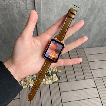 Кожаный ремешок для Huawei Watch Fit 2 Correa, сменный ремешок для часов Huawei watch Fit Sport Woman, Мужской ремень