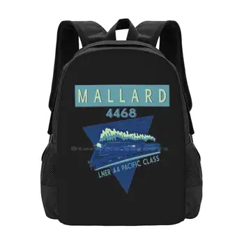 Легендарный паровоз Mallard Pacific Class, локомотивный двигатель, школьная сумка, рюкзак большой емкости для ноутбука Mallard Pacific Class