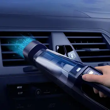 Автомобильный пылесос Ручной с мощным цифровым дисплеем, перезаряжаемый Портативный беспроводной автомобильный пылесос для дома