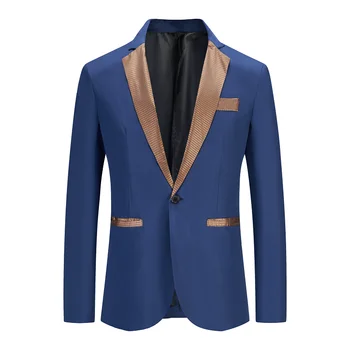 2023 Высококачественный Модный Красивый Молодежный деловой однотонный костюм для отдыха, мужской повседневный неглаженый пиджак с длинными рукавами