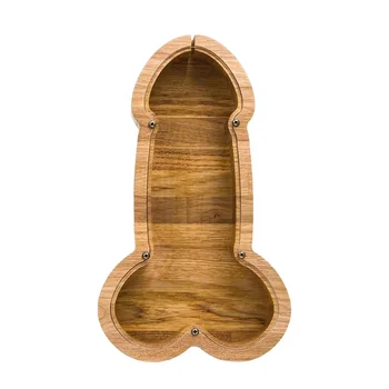Деревянная забавная копилка для украшения деревянных поделок