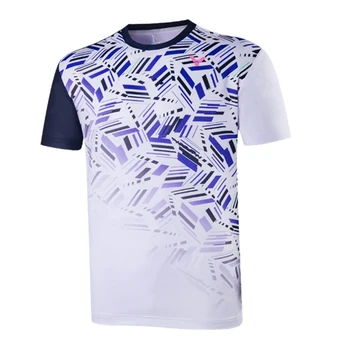 2023 Мужские футболки, женская тренировочная форма для бадминтона, футболки для настольного тенниса, Джерси с принтом, Дышащая спортивная одежда для мальчиков