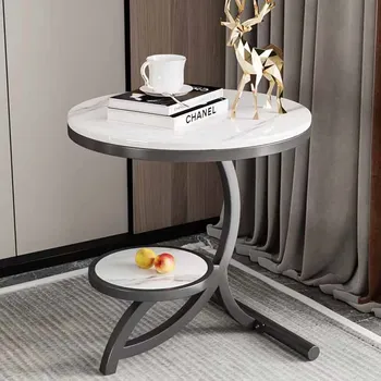 Приставной столик для гостиной, круглый металлический приставной столик в минималистичном стиле, современные золотые ножки, Декоративная мебель премиум-класса от Couchtisch