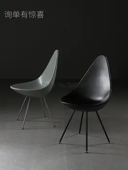 Стул с каплей воды, скандинавский креативный обеденный стул со спинкой, стул для домашнего отдыха, простой стул для макияжа, компьютерный стул, современные переговоры